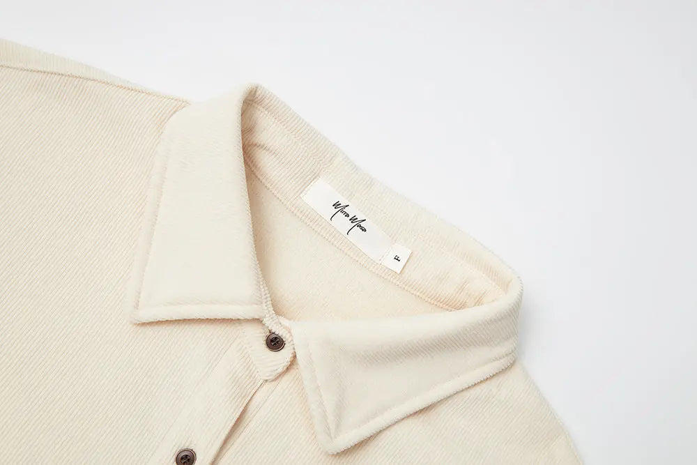 An image of a   41374 Corduroy Overshirt with Pouch Accessory by  Mirra Masa