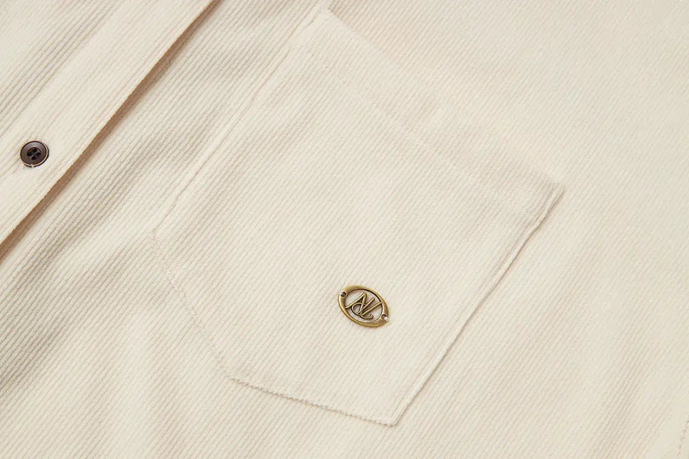An image of a   41374 Corduroy Overshirt with Pouch Accessory by  Mirra Masa