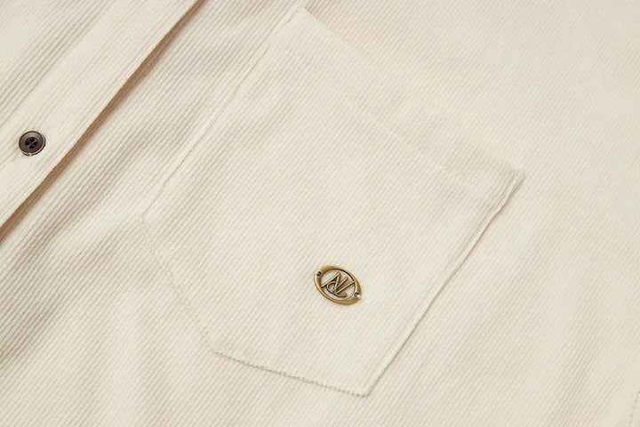 An image of a   41374 Corduroy Overshirt with Pouch Accessory by  Mirra Masa