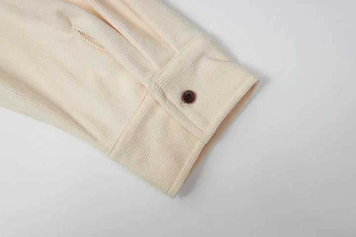 An image of a   41374 Corduroy Overshirt with Pouch Accessory by  Mirra Masa