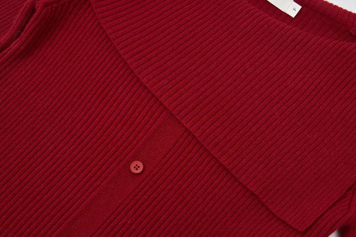 An image of a   41621 Soft Line Ribbed Wool Top by  Mirra Masa