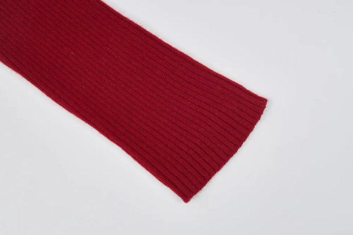 An image of a   41621 Soft Line Ribbed Wool Top by  Mirra Masa
