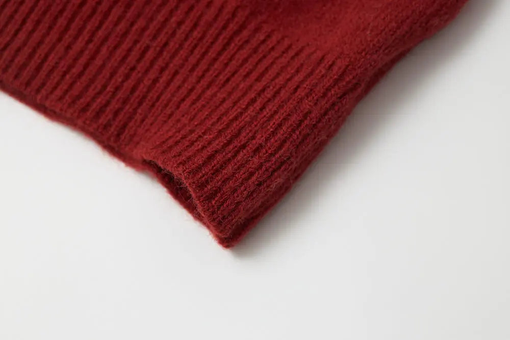 An image of a   41640 Round Neck Knit with Pearls & Bow by  Mirra Masa