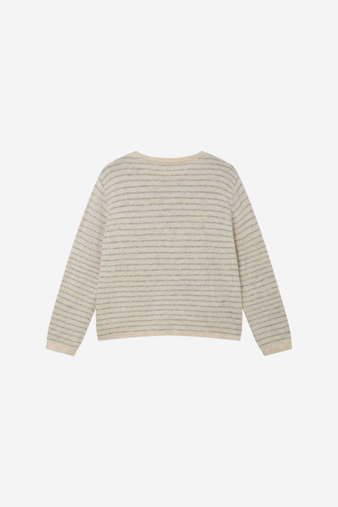 An image of a   41662 Striped Crewneck Sweater by  Mirra Masa