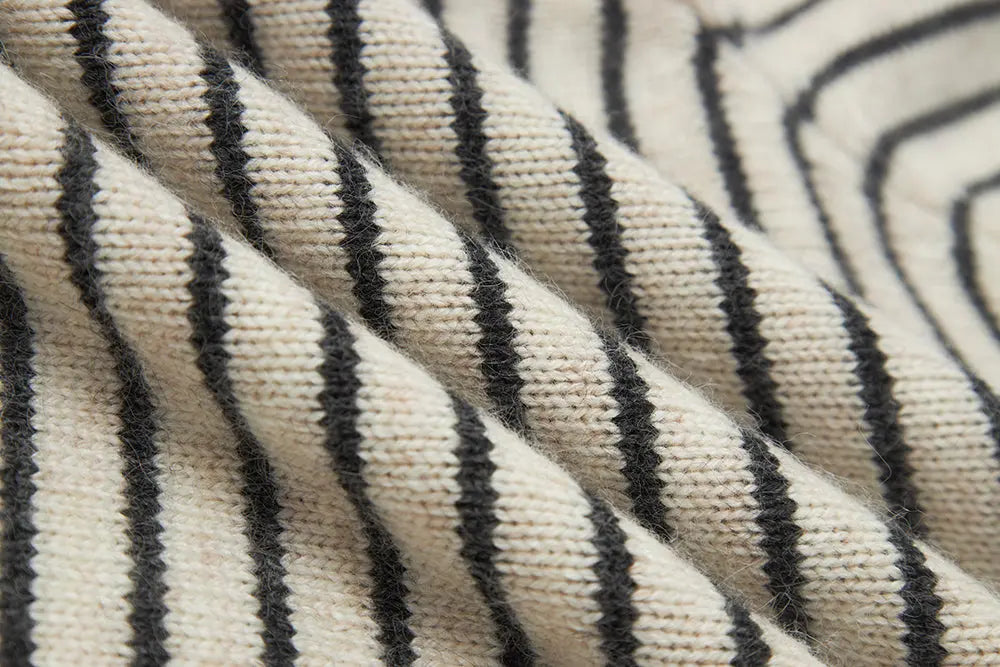 An image of a   41662 Striped Crewneck Sweater by  Mirra Masa