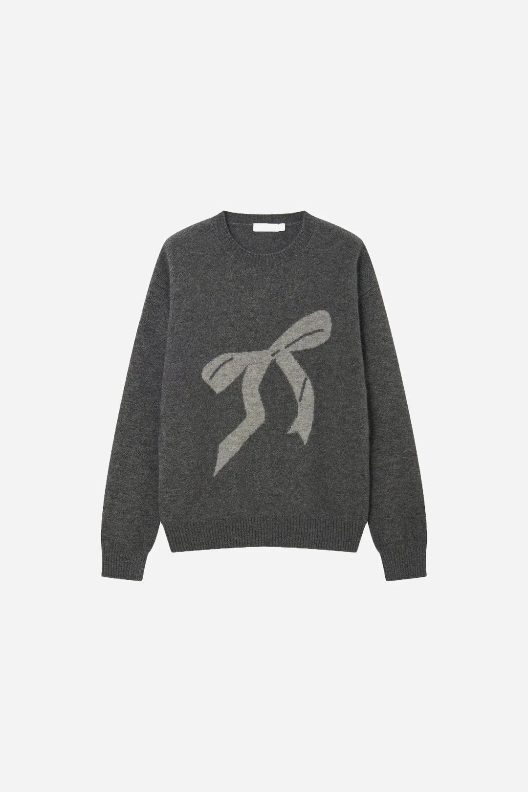An image of a   41836 Crewneck Wool Sweater with Bow by  Mirra Masa
