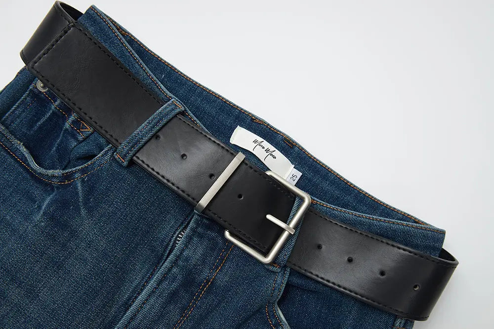 An image of a   42134 Fleece Flared Jeans by  Mirra Masa