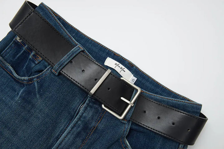 An image of a   42134 Fleece Flared Jeans by  Mirra Masa