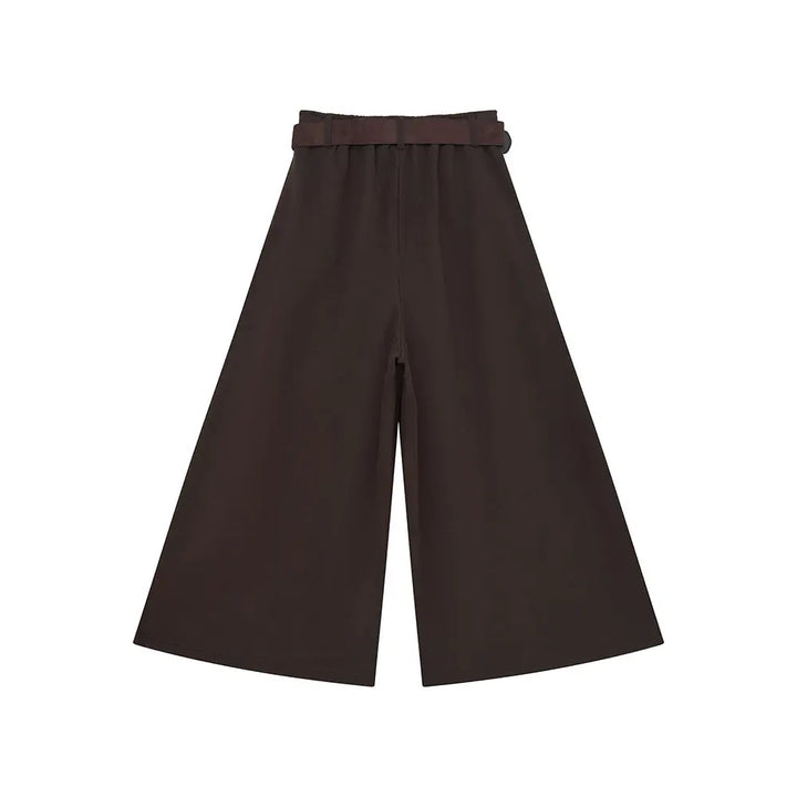 An image of a   42670 Flared Dress Pants with Belts by  Mirra Masa