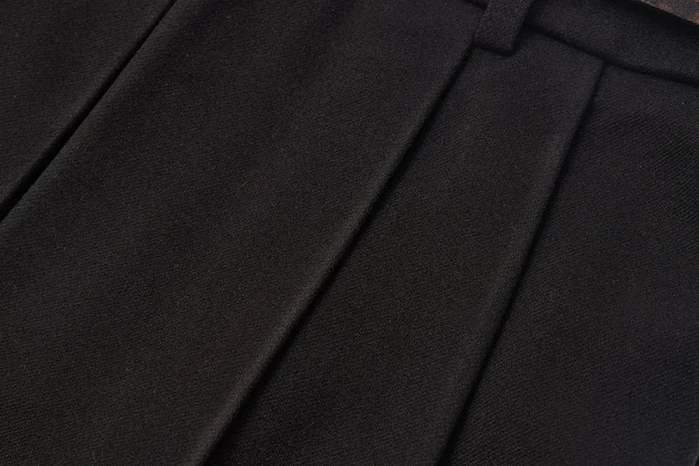 An image of a   42792 Pleated Midi Skirt with Belts by  Mirra Masa