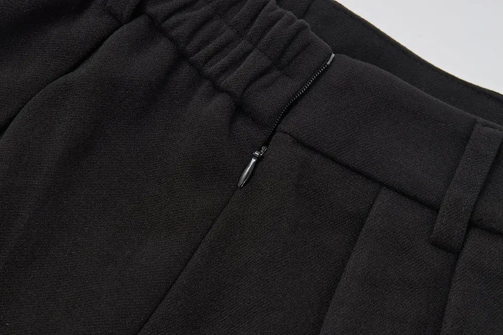 An image of a   42792 Pleated Midi Skirt with Belts by  Mirra Masa