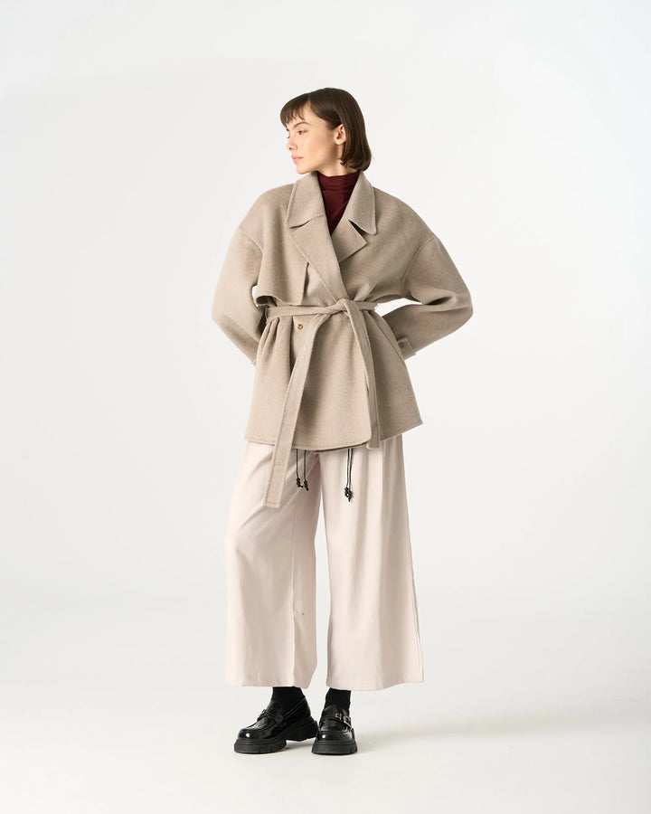 An image of a   44150 Short Wool Coat by  Mirra Masa