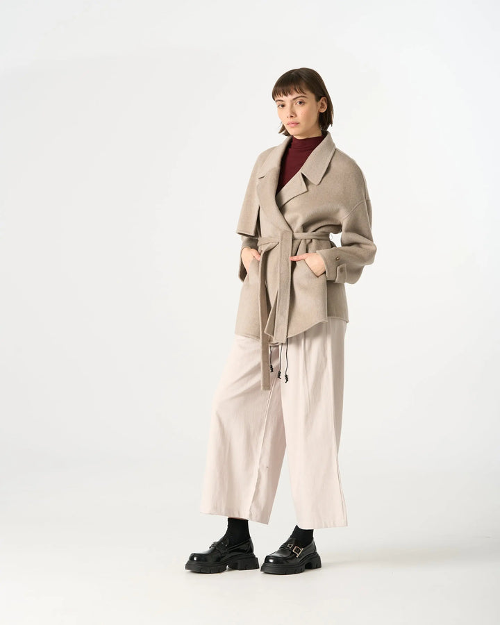 An image of a   44150 Short Wool Coat by  Mirra Masa