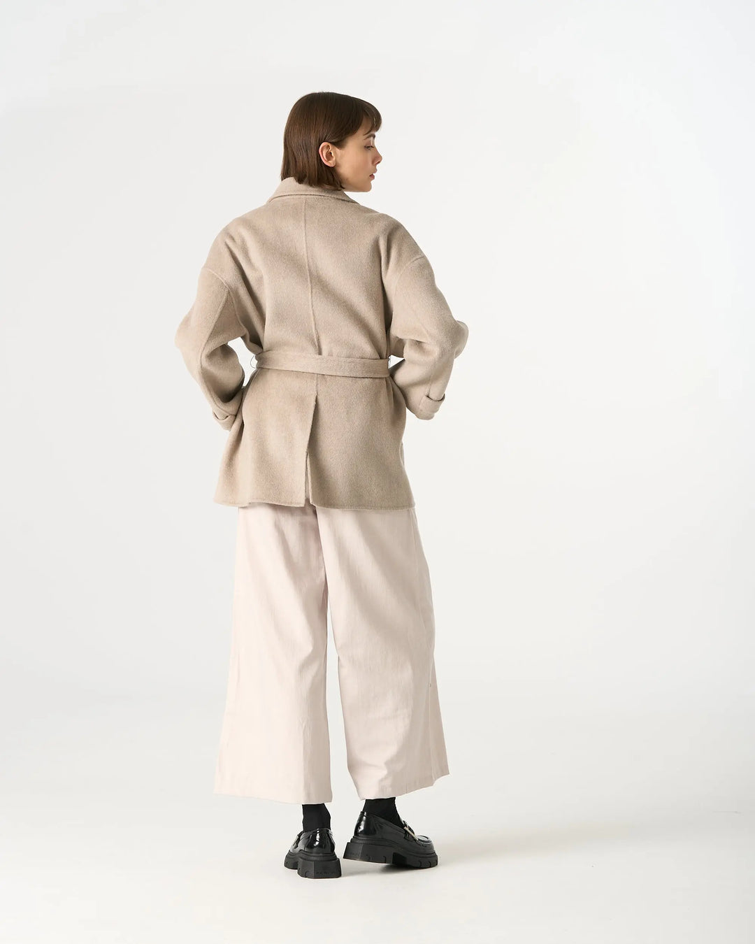 An image of a   44150 Short Wool Coat by  Mirra Masa