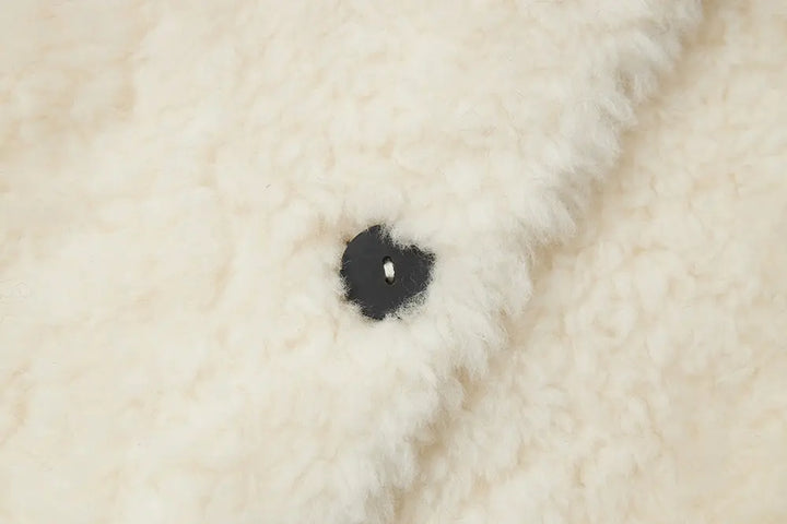 An image of a   44389 Women's Cropped Wool Teddy Jacket by  Mirra Masa