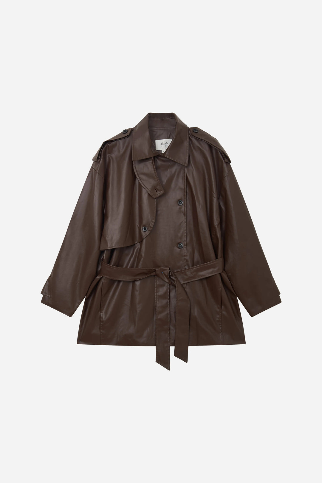 An image of a   44465 Classic Belted Trench Coat by  Mirra Masa