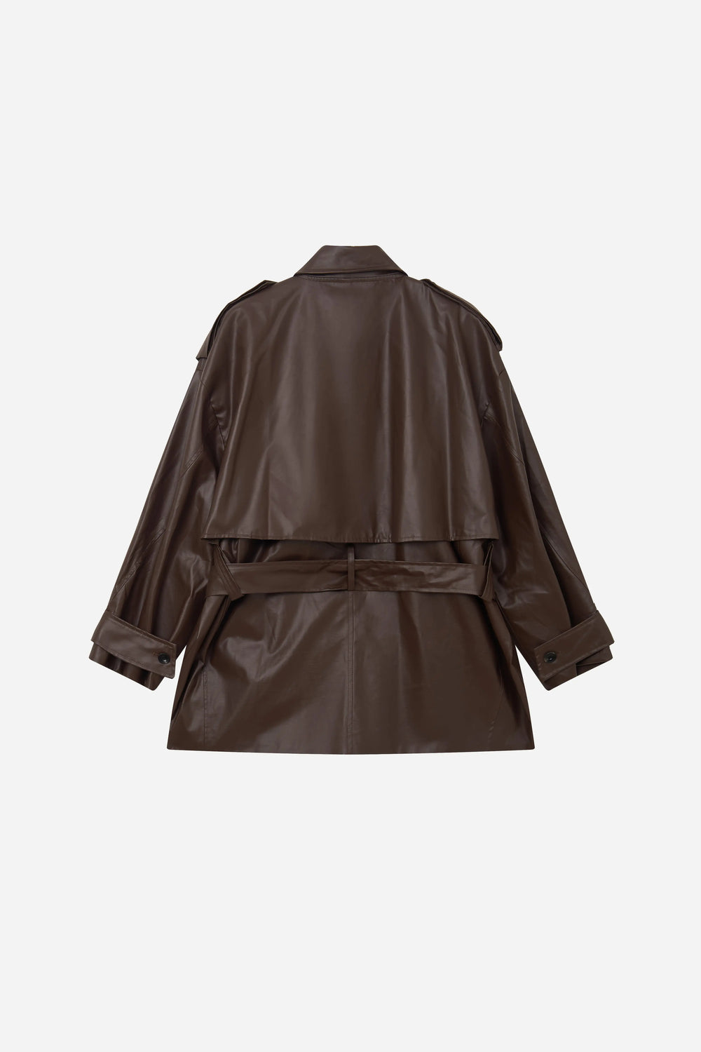 An image of a   44465 Classic Belted Trench Coat by  Mirra Masa
