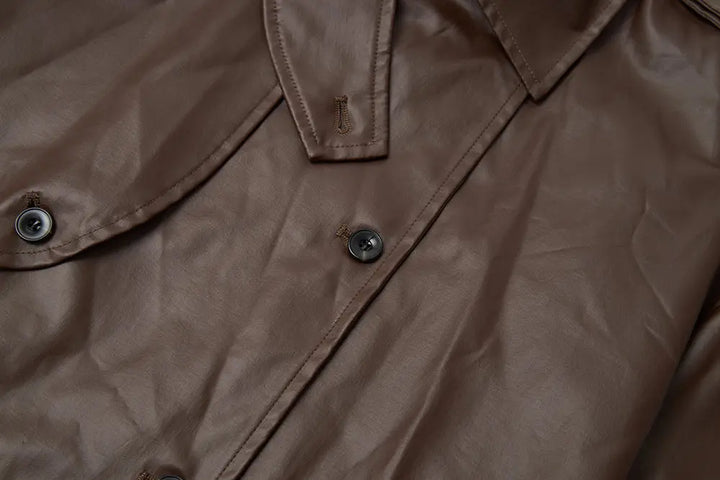 An image of a   44465 Classic Belted Trench Coat by  Mirra Masa