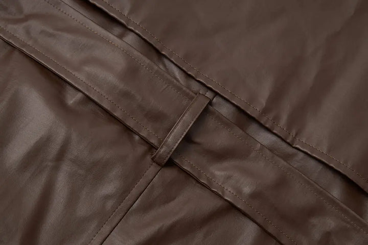 An image of a   44465 Classic Belted Trench Coat by  Mirra Masa