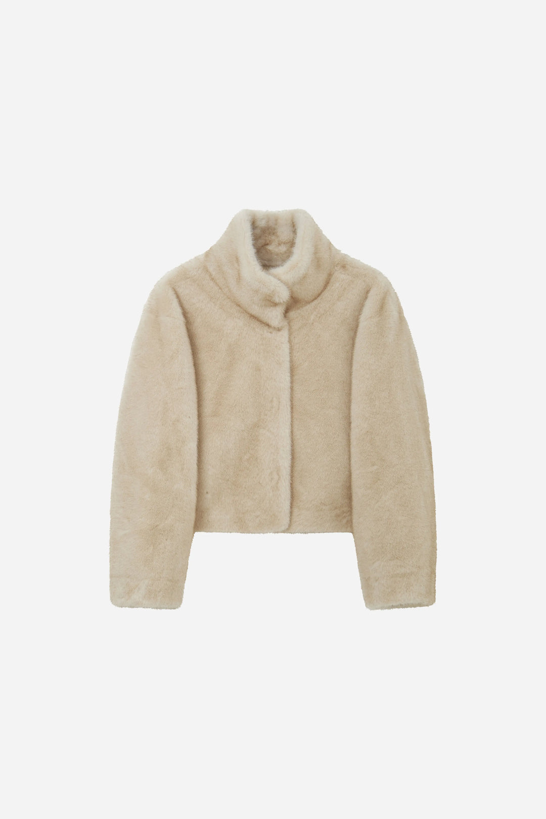 An image of a   44544 Faux Fur Cropped Jacket by  Mirra Masa