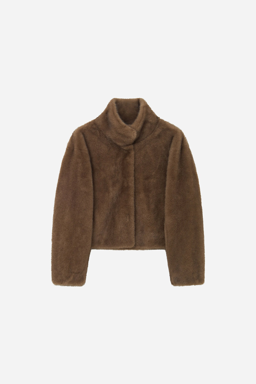An image of a   44544 Faux Fur Cropped Jacket by  Mirra Masa