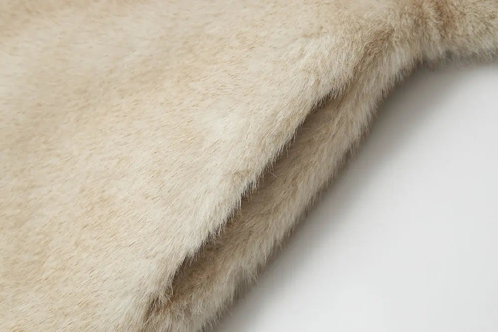 An image of a   44544 Faux Fur Cropped Jacket by  Mirra Masa