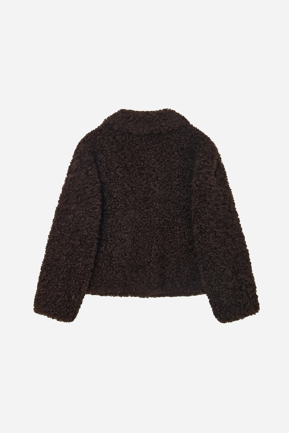 An image of a   44584 Women's Cropped Sherpa Jacket by  Mirra Masa