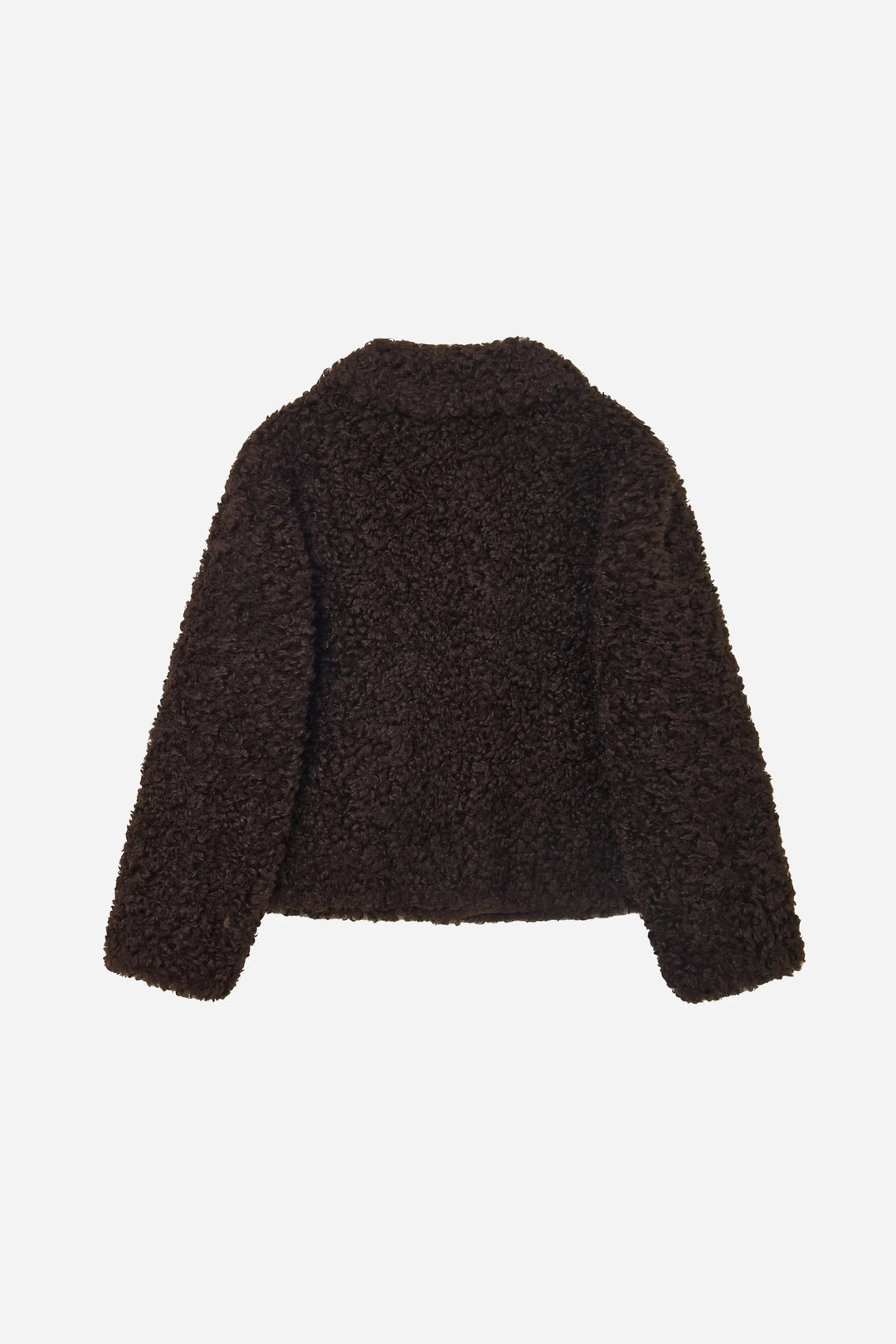 An image of a   44584 Women's Cropped Sherpa Jacket by  Mirra Masa