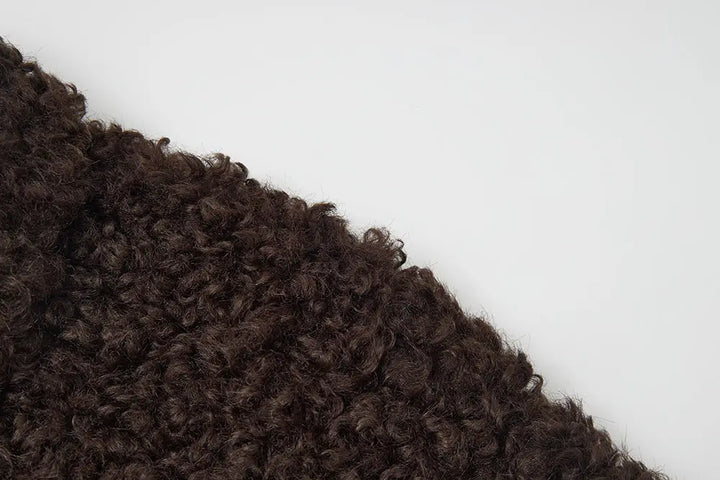 An image of a   44584 Women's Cropped Sherpa Jacket by  Mirra Masa