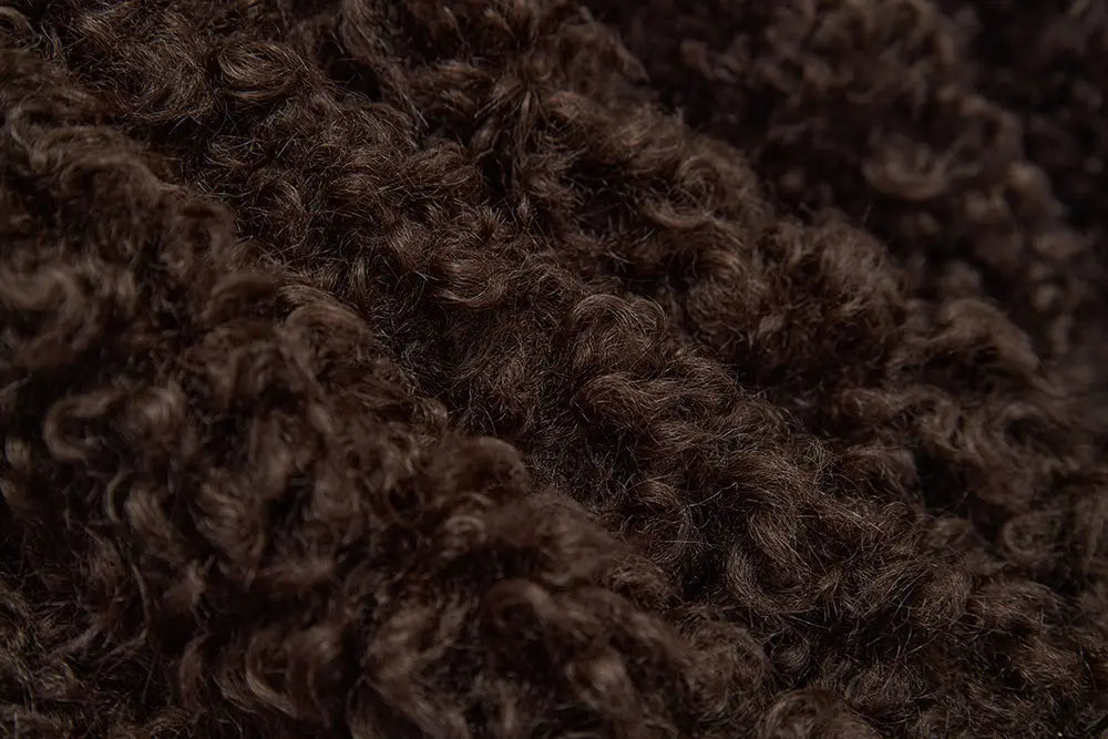 An image of a   44584 Women's Cropped Sherpa Jacket by  Mirra Masa