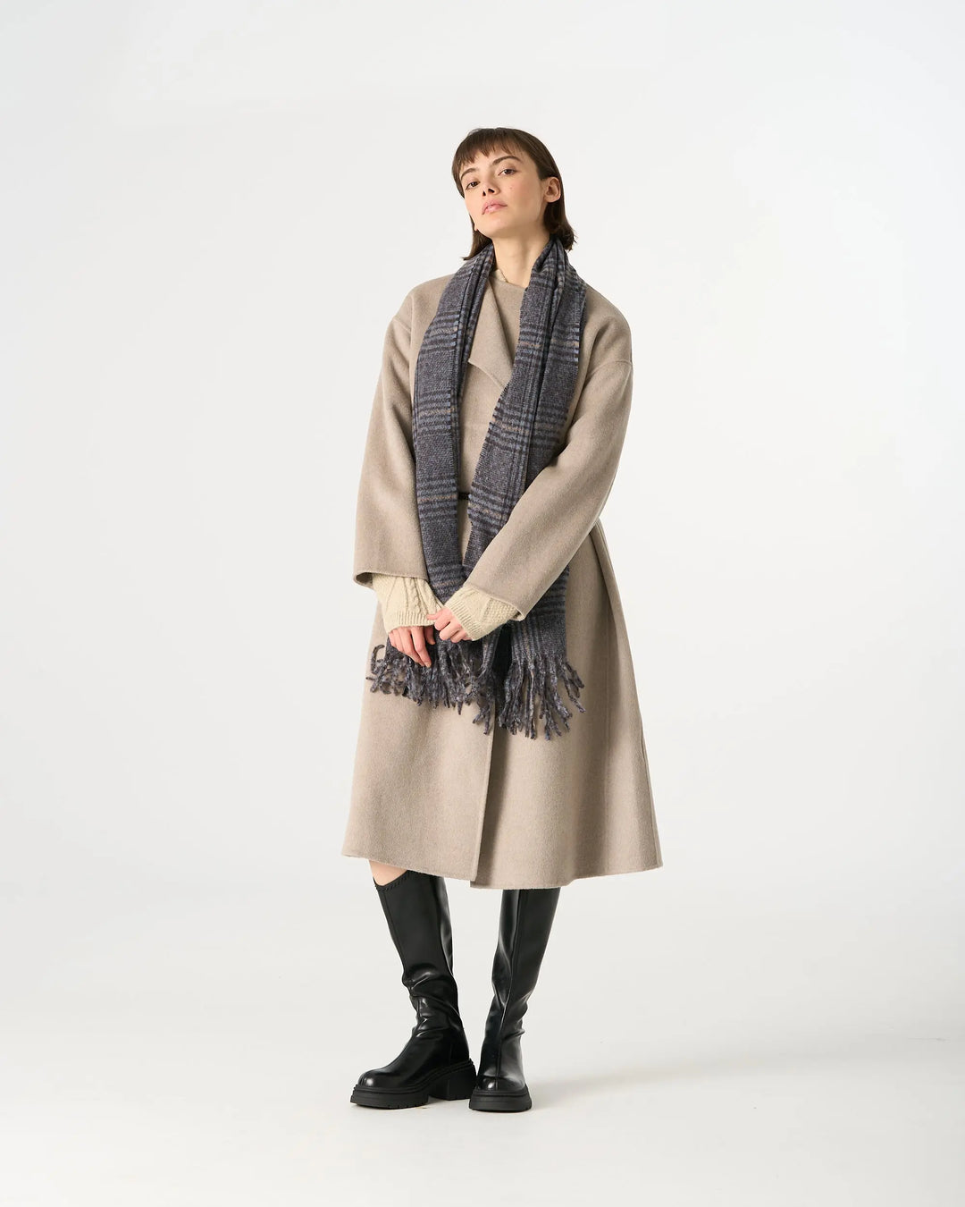 An image of a   44654 Wool Coat with Double Lapel by  Mirra Masa