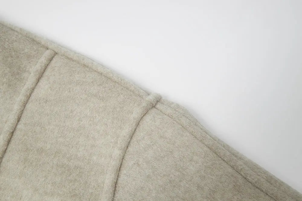 An image of a   44782 Plaid-Cuff Jacket by  Mirra Masa