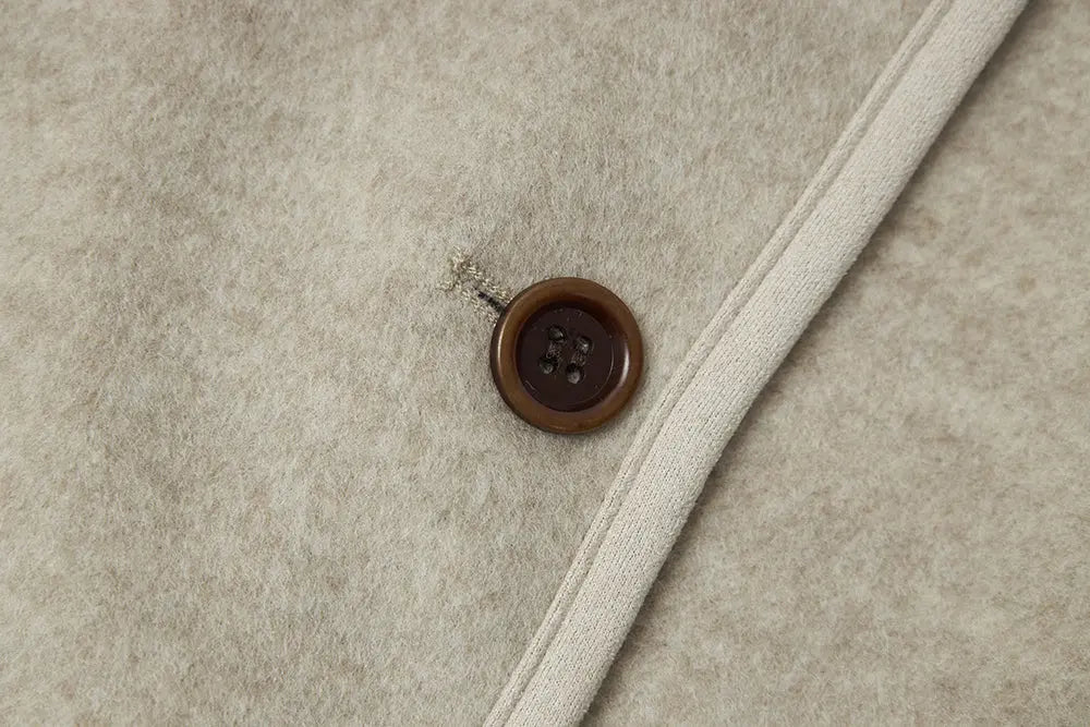 An image of a   44782 Plaid-Cuff Jacket by  Mirra Masa