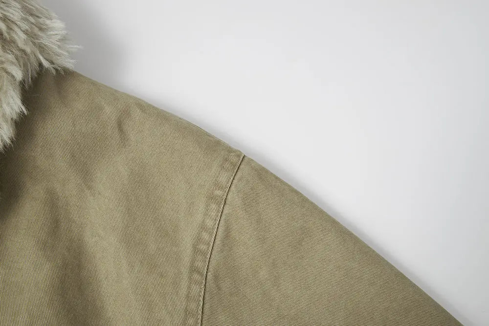 An image of a   44980 Shearling Button Down Jacket by  Mirra Masa