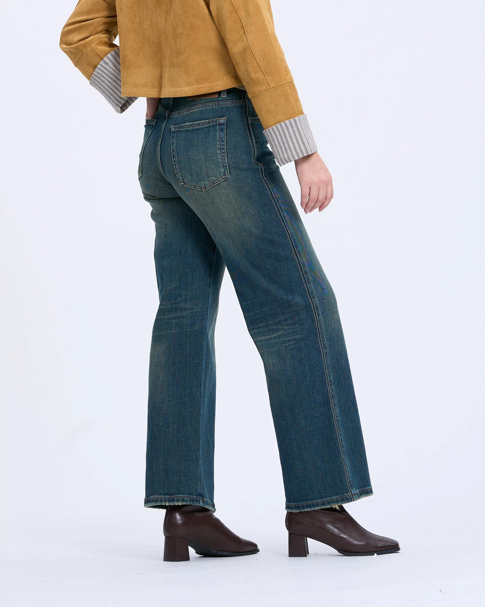 An image of a   4654Q Straight Leg Denim Jeans by  Mirra Masa