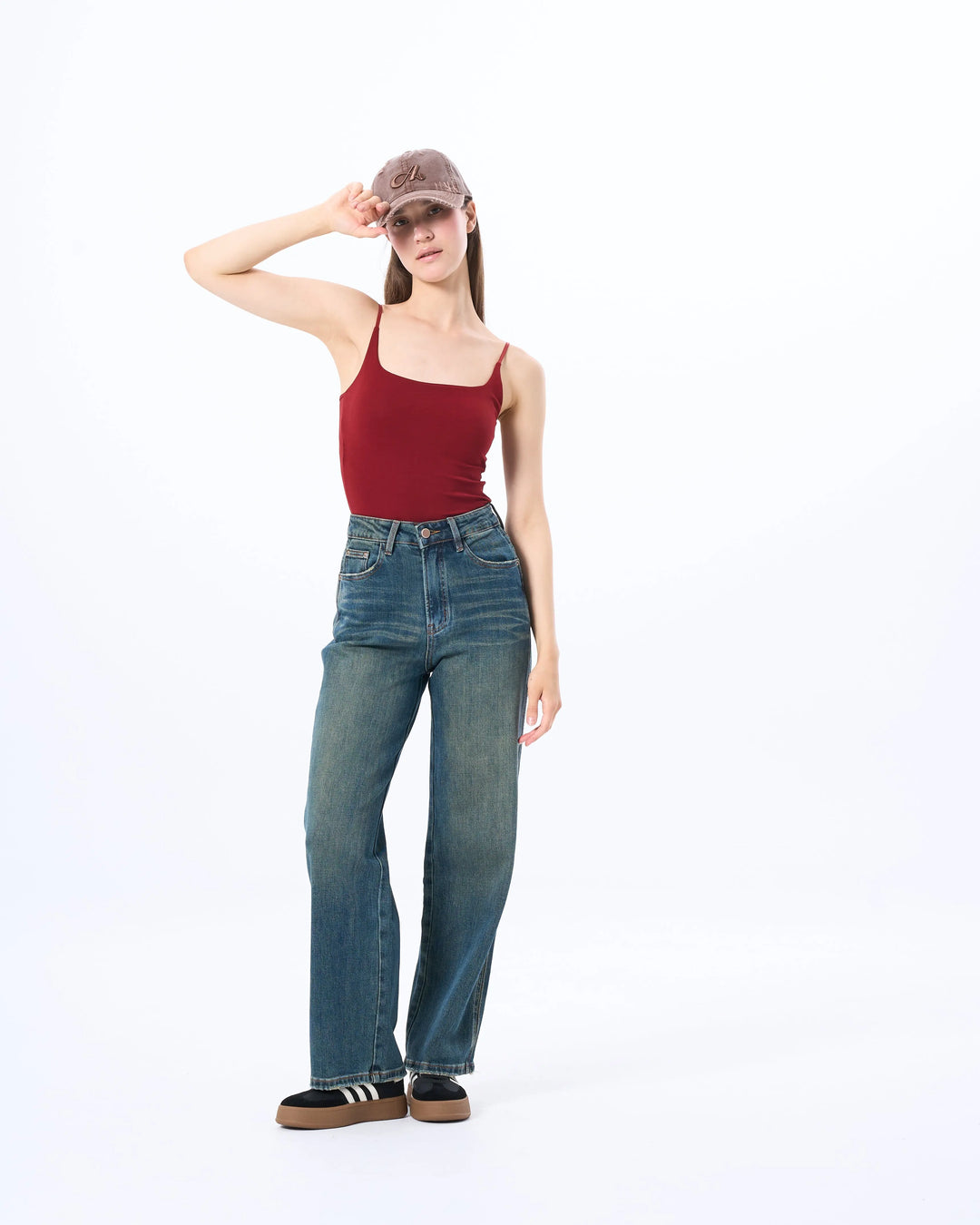 An image of a   4654Q Straight Leg Denim Jeans by  Mirra Masa