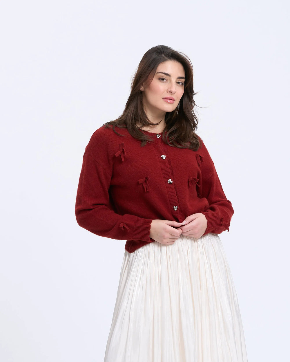 An image of a   4684D Cheery New Year Cardigan by  Mirra Masa