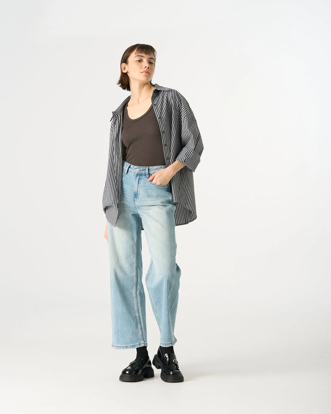 An image of a   4865C Straight Leg Jeans by  Mirra Masa