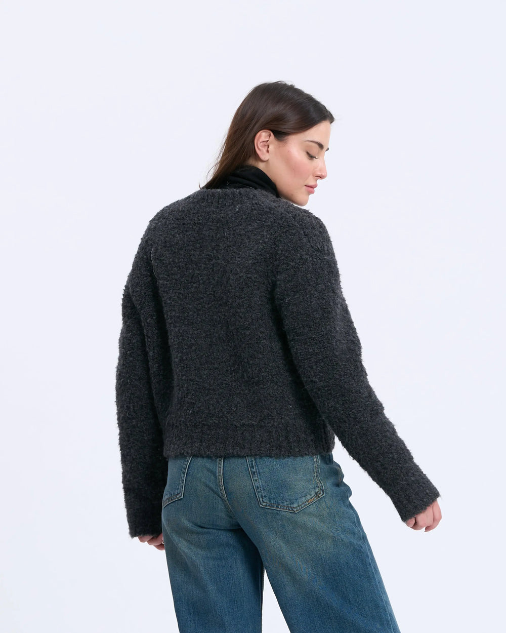 An image of a   5484D Cropped Cardigan by  Mirra Masa