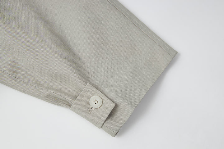 S44879 Double Breasted High Neck Jacket