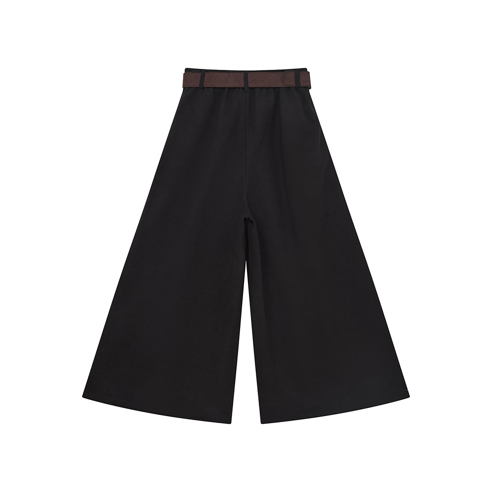 42670 Flared Dress Pants with Belts