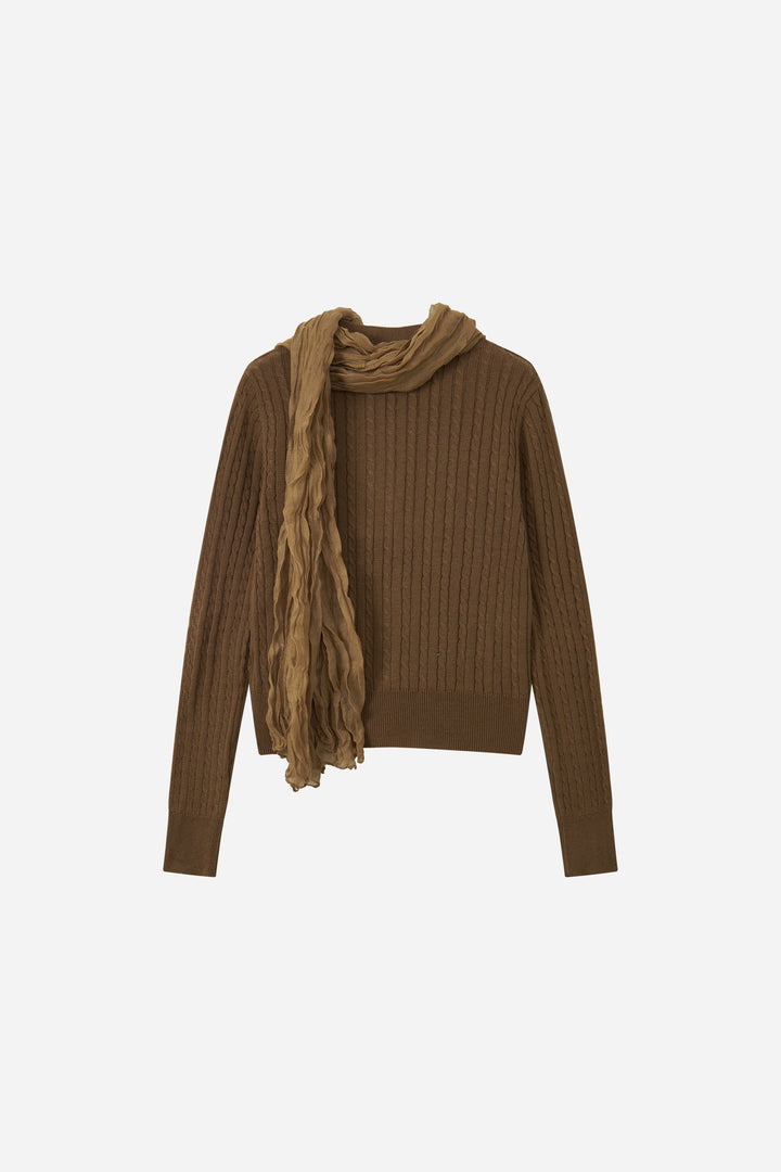 31021 Cardigan & Scarf Set