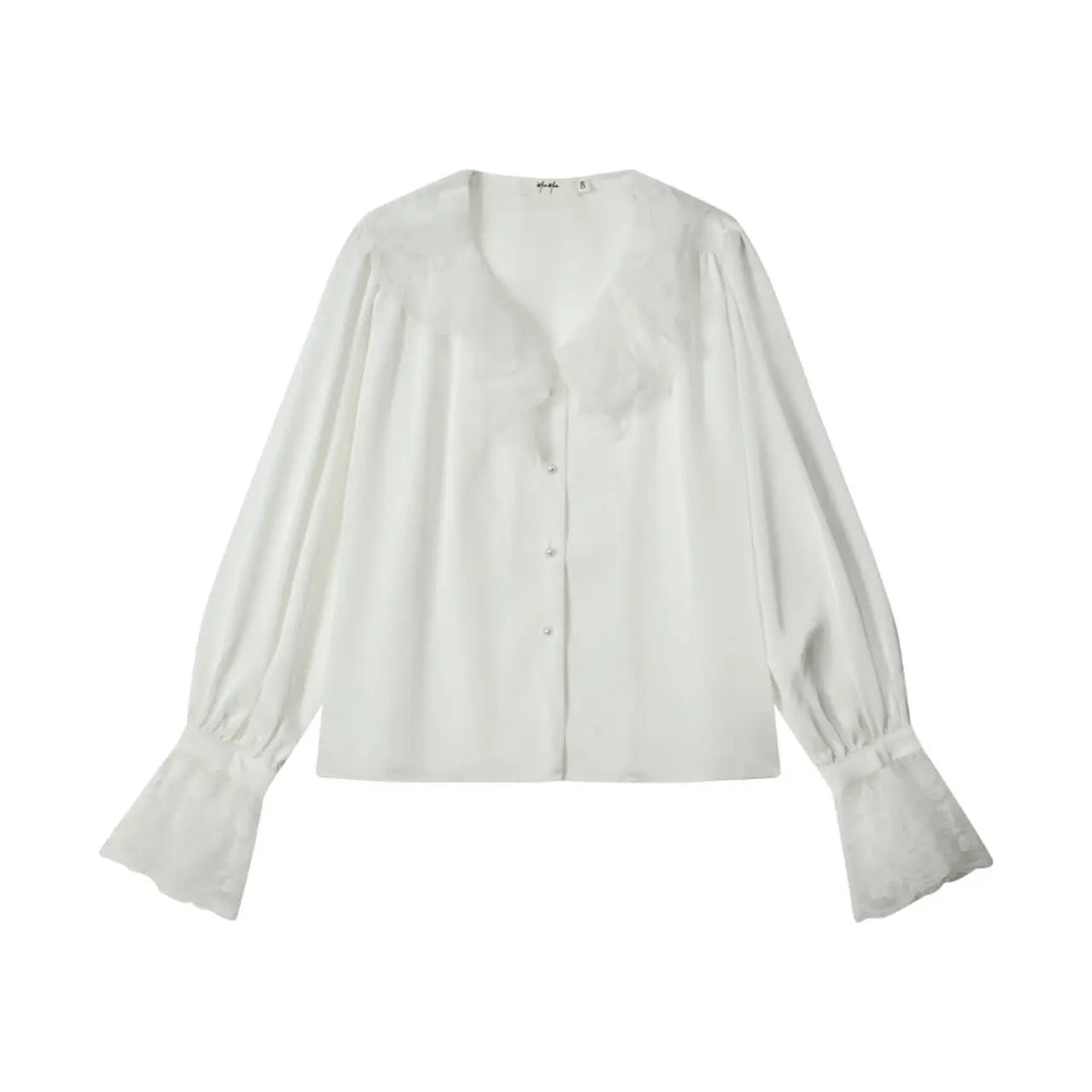 An image of a   6002 Lace Blouse by  Mirra Masa