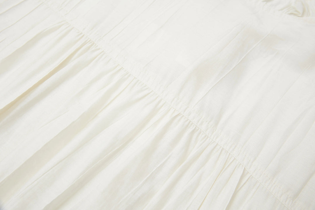 An image of a   6614Q Ruffle Collar Blouse by  Mirra Masa