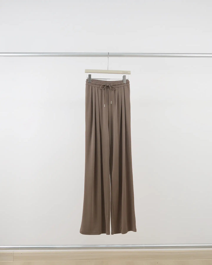 An image of a  Khaki-Medium 6649 Wide Leg Pants by  Mirra Masa