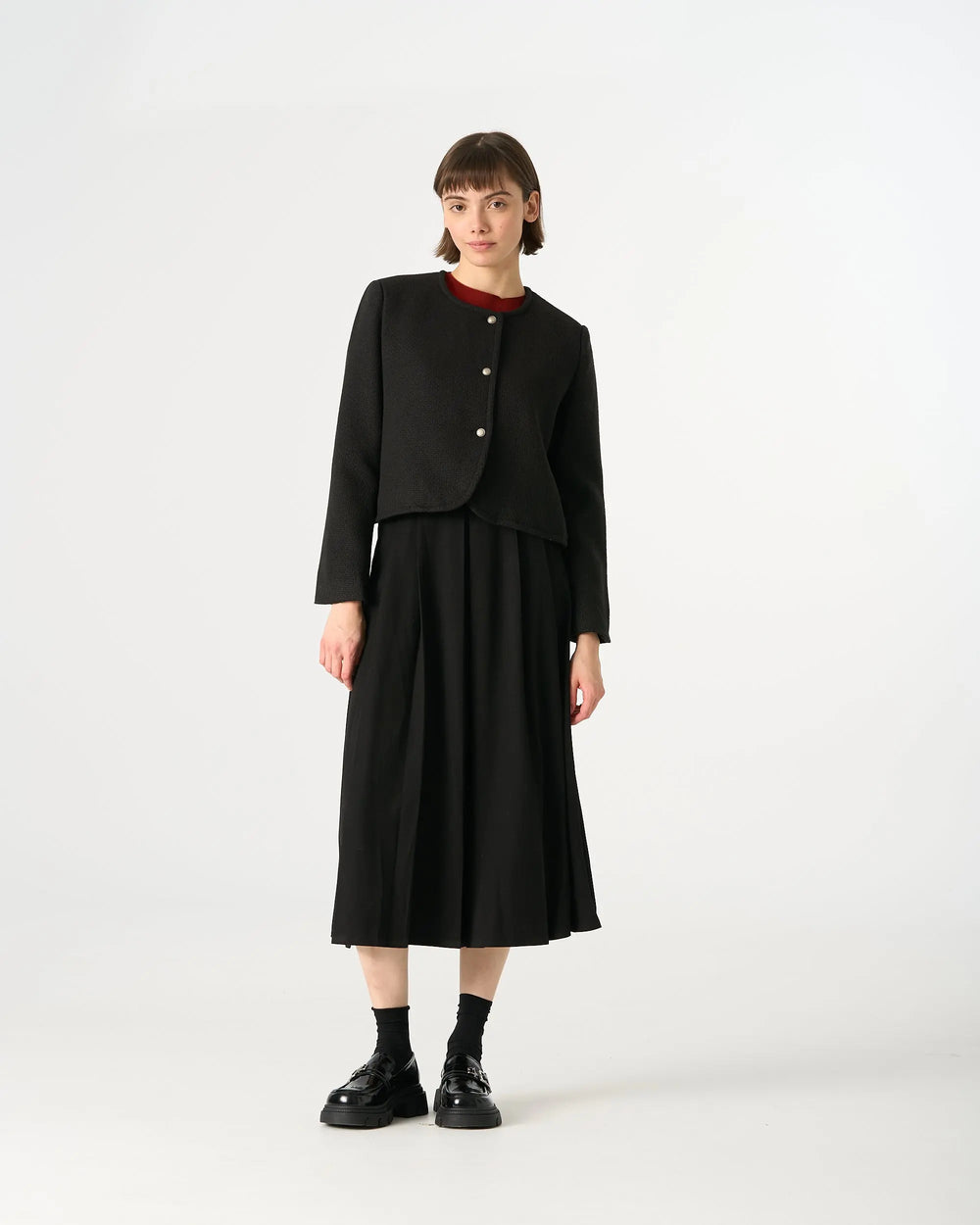 An image of a   7184D Roundneck Jacket by  Mirra Masa