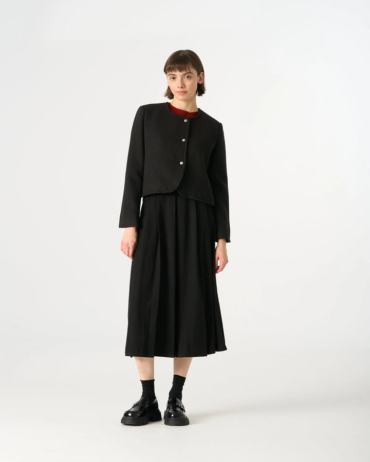 An image of a   7184D Roundneck Jacket by  Mirra Masa