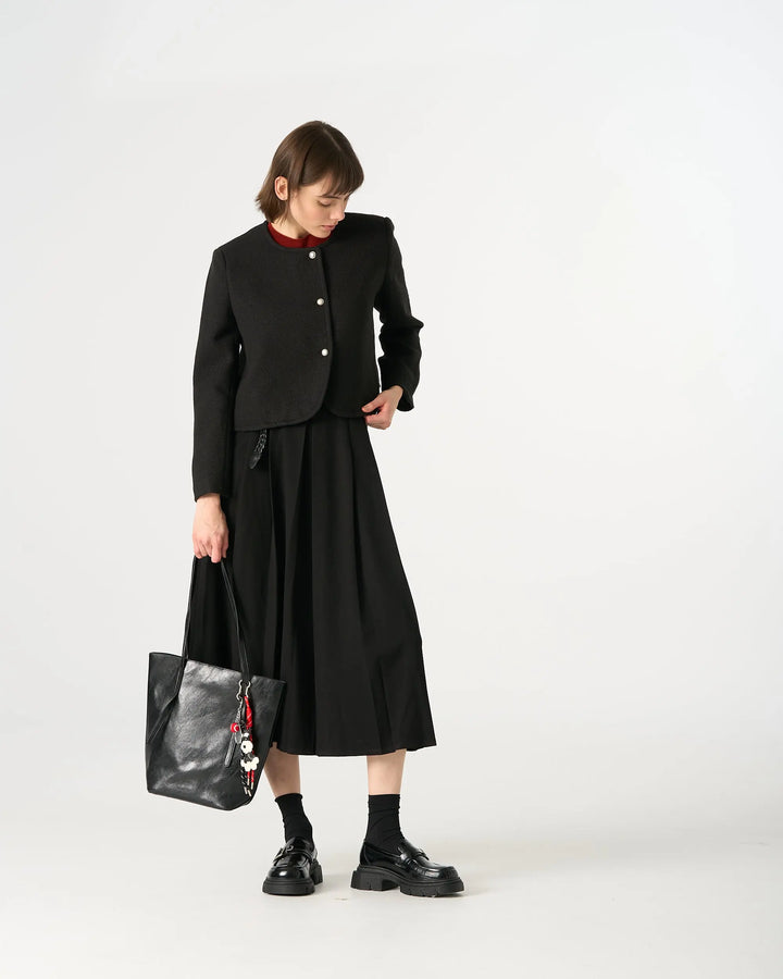 An image of a   7184D Roundneck Jacket by  Mirra Masa