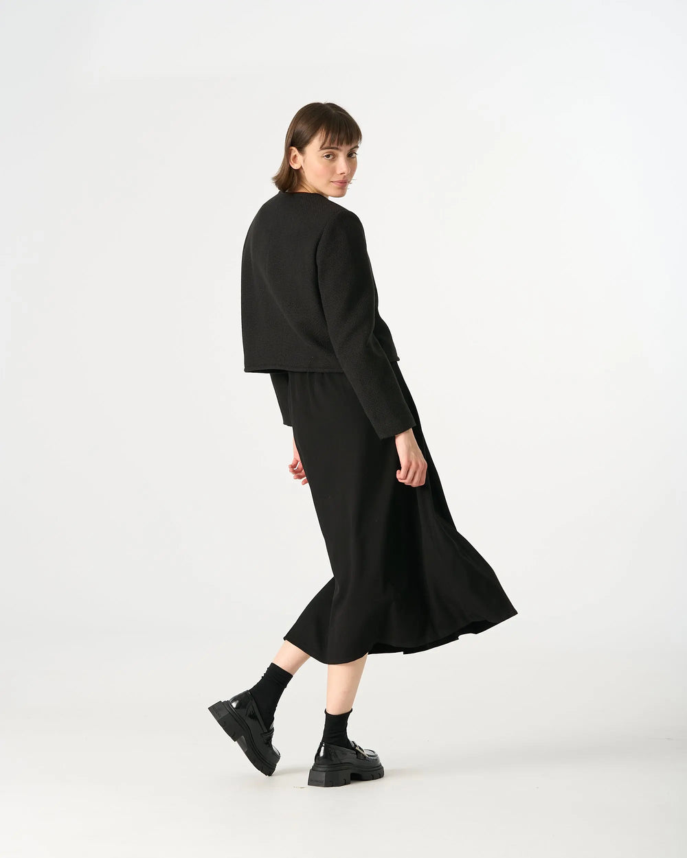 An image of a   7184D Roundneck Jacket by  Mirra Masa