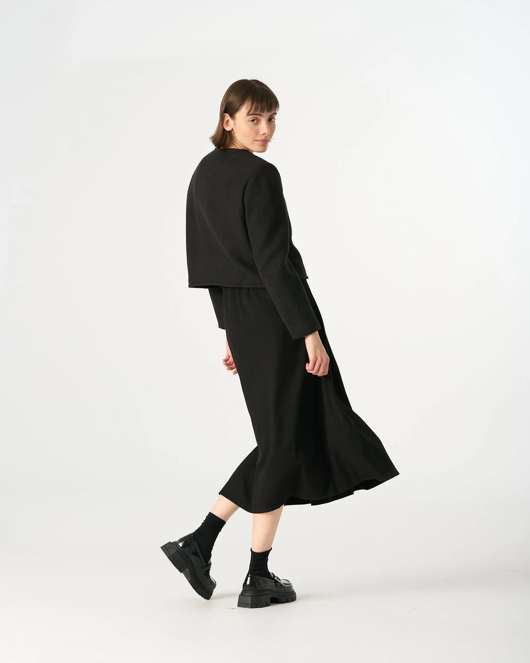 An image of a   7184D Roundneck Jacket by  Mirra Masa